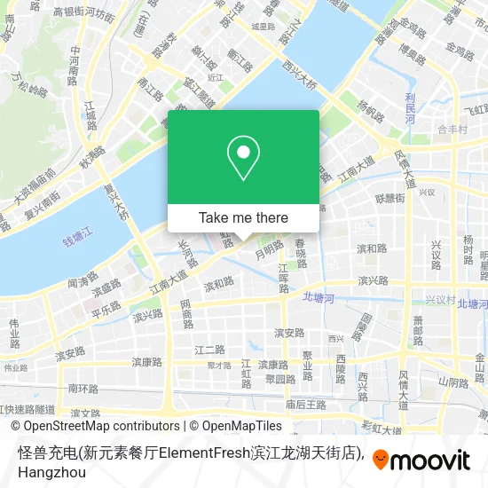 怪兽充电(新元素餐厅ElementFresh滨江龙湖天街店) map