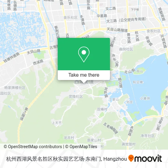 杭州西湖风景名胜区秋实园艺艺场-东南门 map