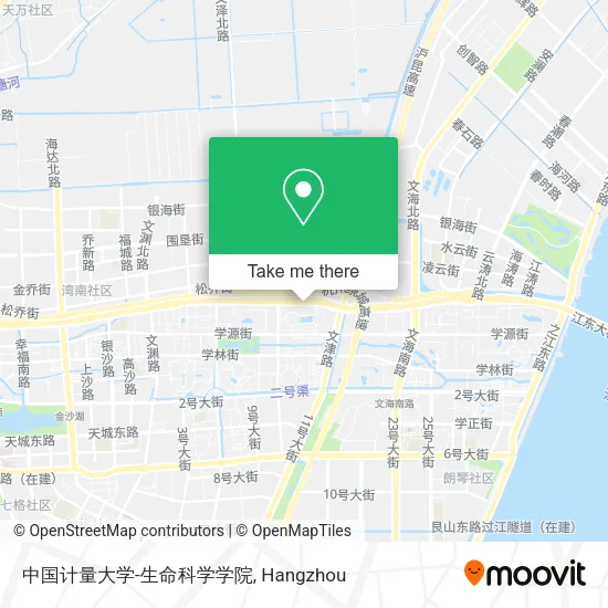 中国计量大学-生命科学学院 map