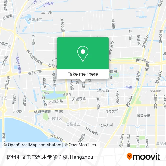 杭州汇文书书艺术专修学校 map