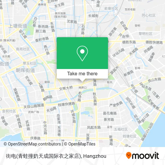 街电(青蛙撞奶天成国际衣之家店) map