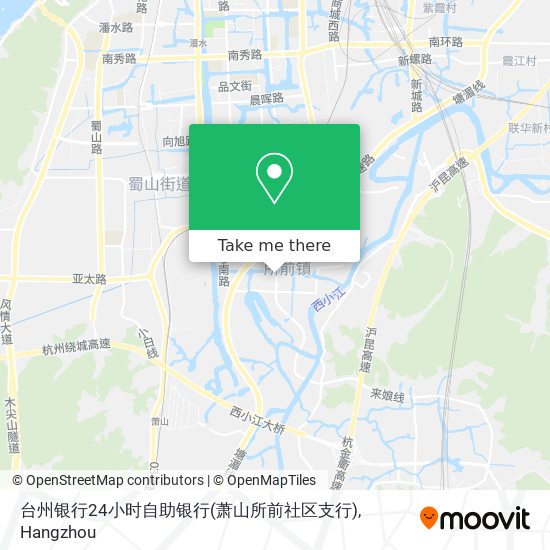 台州银行24小时自助银行(萧山所前社区支行) map