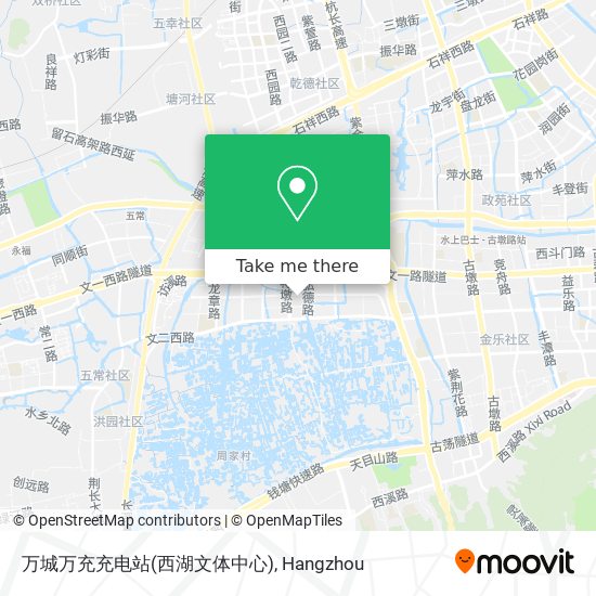 万城万充充电站(西湖文体中心) map