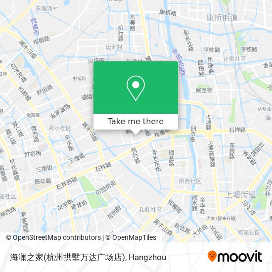 海澜之家(杭州拱墅万达广场店) map
