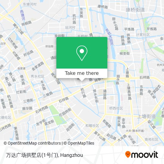 万达广场拱墅店(1号门) map