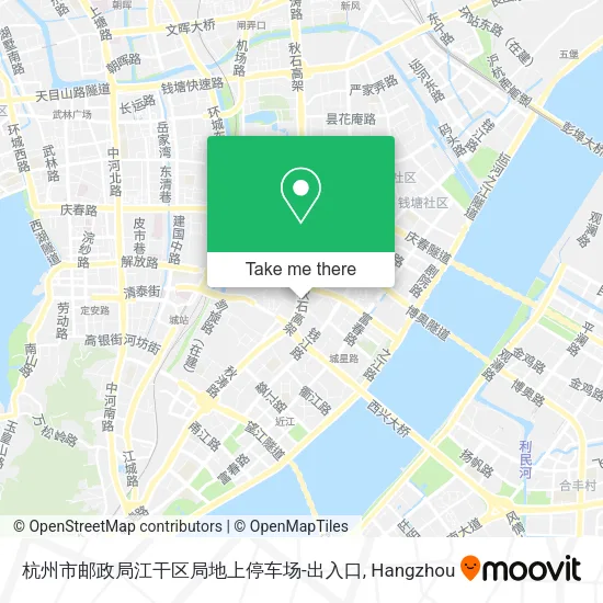 杭州市邮政局江干区局地上停车场-出入口 map