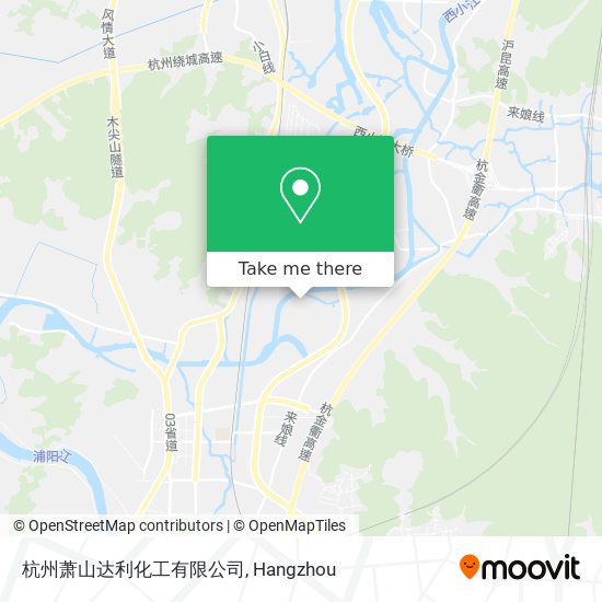 杭州萧山达利化工有限公司 map