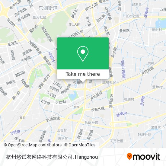 杭州悠试衣网络科技有限公司 map