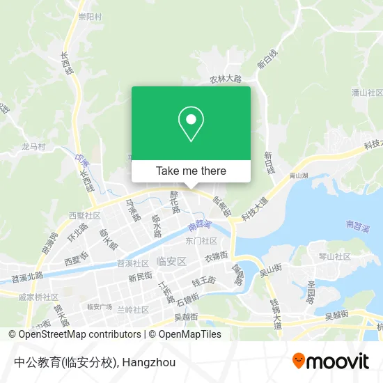 中公教育(临安分校) map