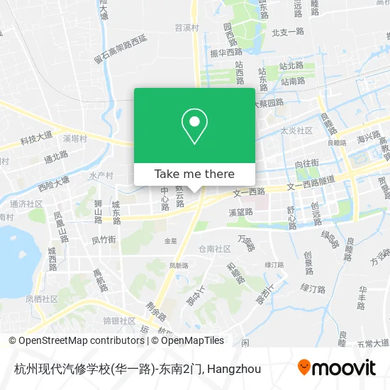 杭州现代汽修学校(华一路)-东南2门 map