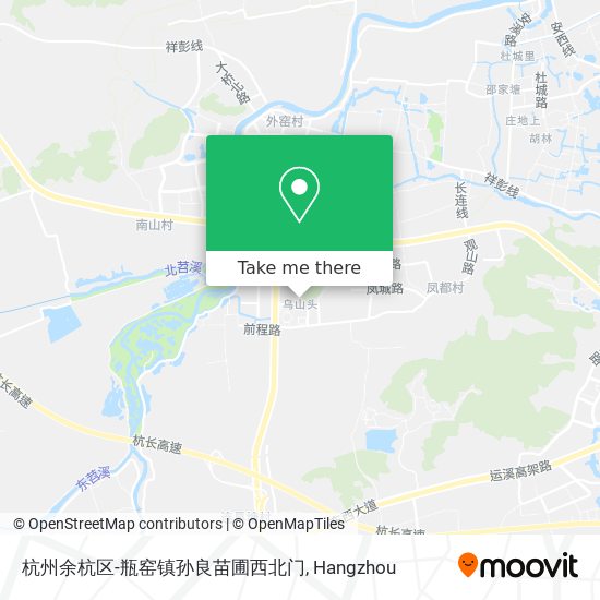 杭州余杭区-瓶窑镇孙良苗圃西北门 map