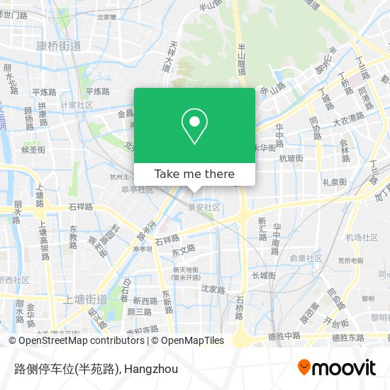 路侧停车位(半苑路) map