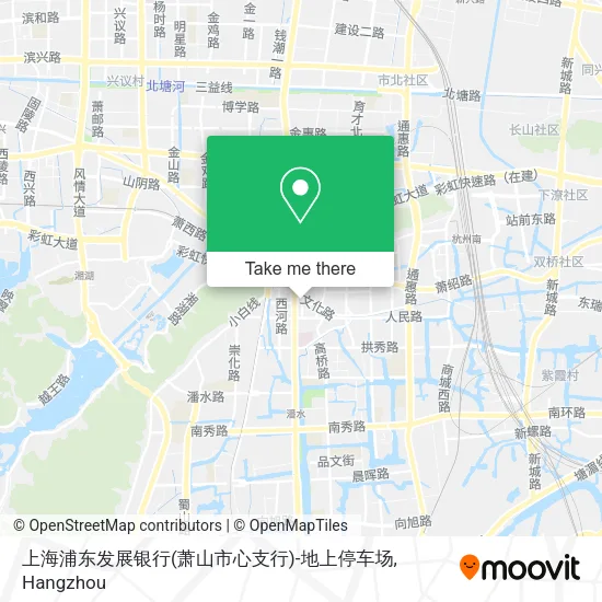 上海浦东发展银行(萧山市心支行)-地上停车场 map