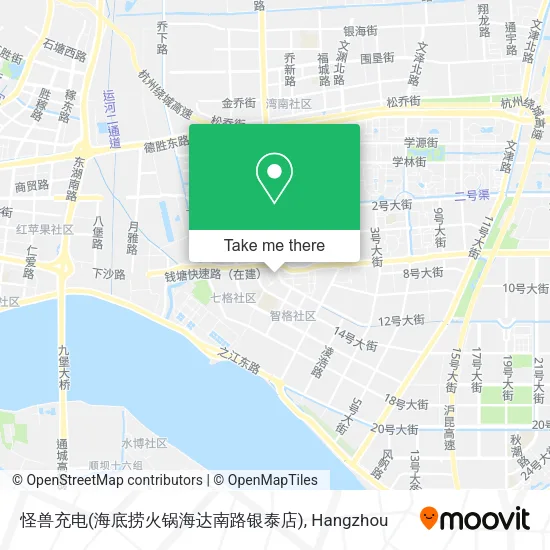 怪兽充电(海底捞火锅海达南路银泰店) map