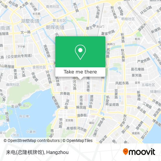 来电(恋隆棋牌馆) map
