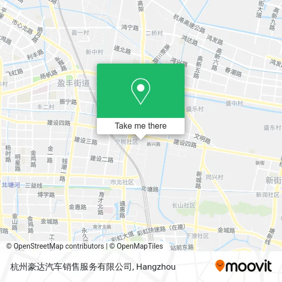 杭州豪达汽车销售服务有限公司 map