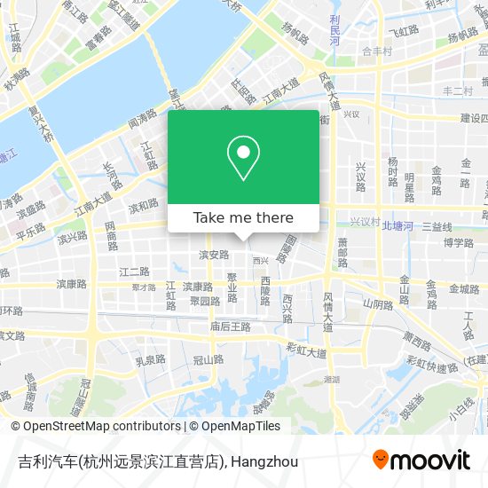 吉利汽车(杭州远景滨江直营店) map