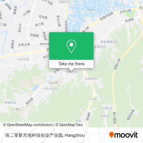 吾二零新天地科技创业产业园 map