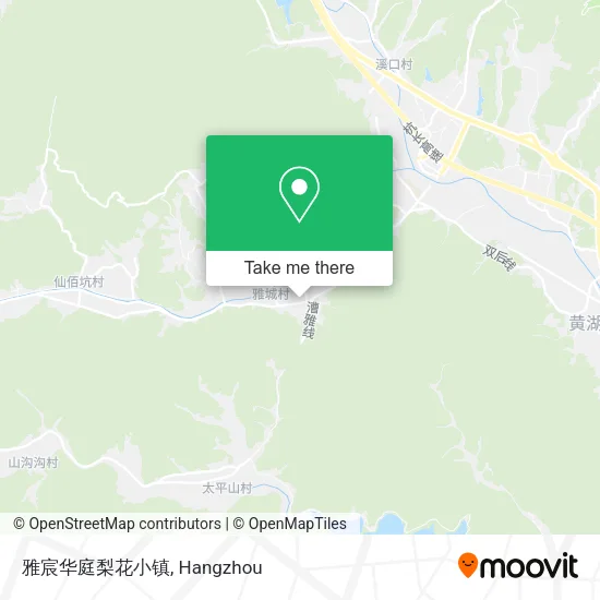雅宸华庭梨花小镇 map