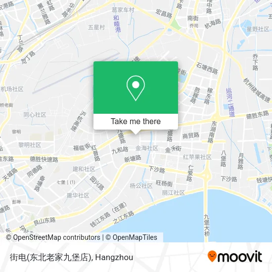 街电(东北老家九堡店) map