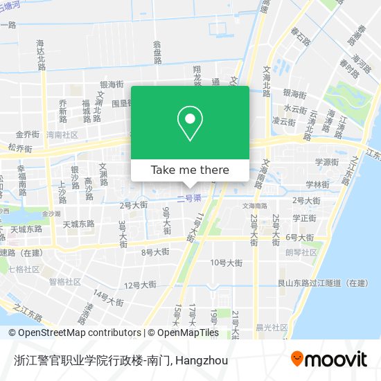 浙江警官职业学院行政楼-南门 map