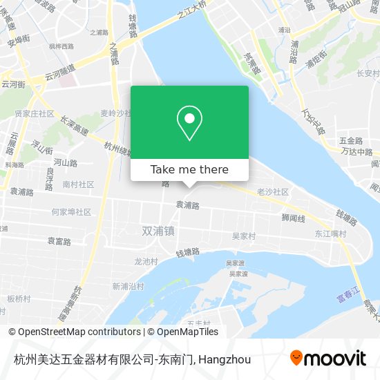 杭州美达五金器材有限公司-东南门 map