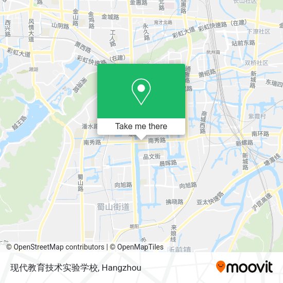 现代教育技术实验学校 map