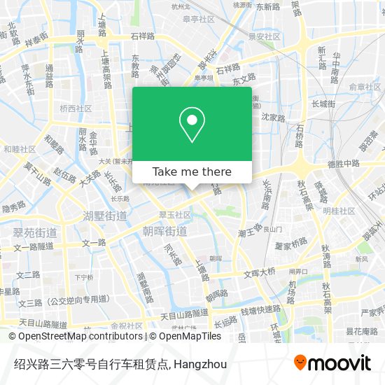 绍兴路三六零号自行车租赁点 map
