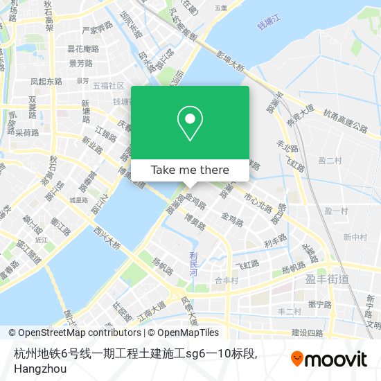 杭州地铁6号线一期工程土建施工sg6一10标段 map