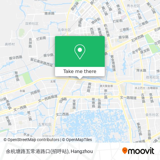 余杭塘路五常港路口(招呼站) map