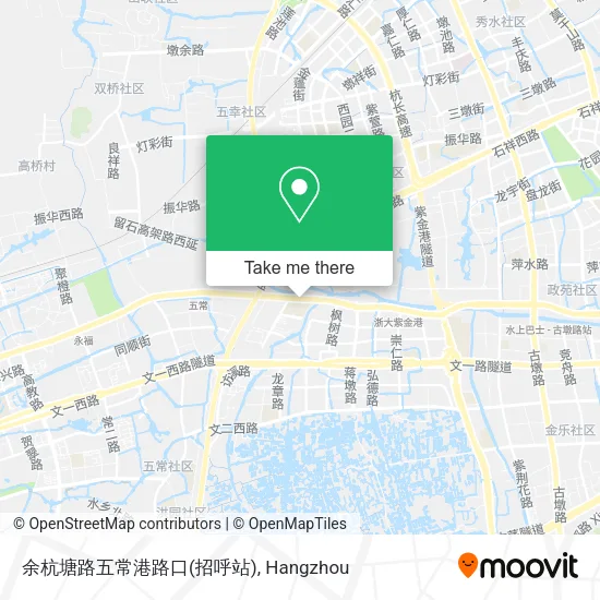 余杭塘路五常港路口(招呼站) map