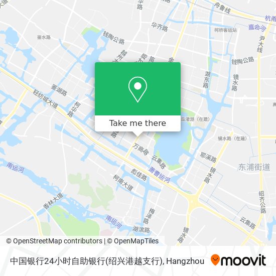 中国银行24小时自助银行(绍兴港越支行) map