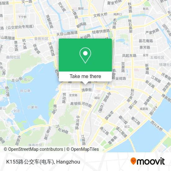K155路公交车(电车) map