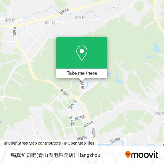 一鸣真鲜奶吧(青山湖电科院店) map