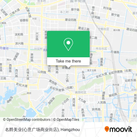 名爵美业(心意广场商业街店) map