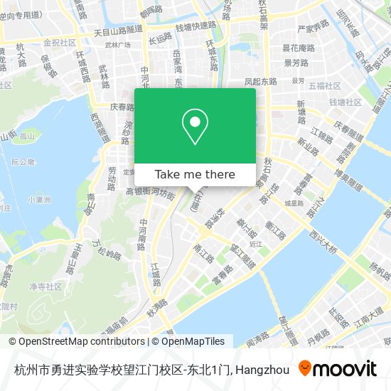 杭州市勇进实验学校望江门校区-东北1门 map