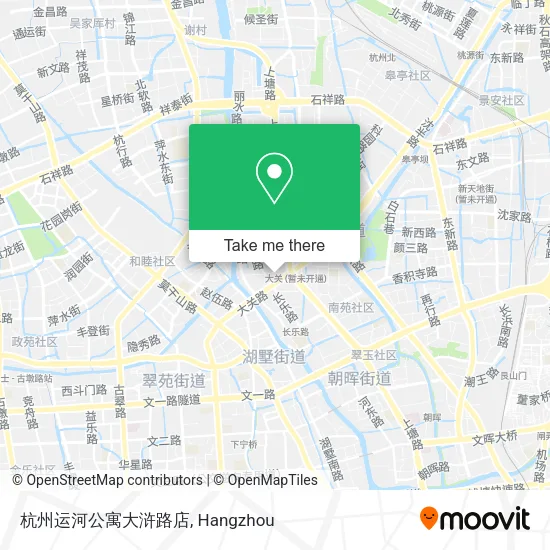 杭州运河公寓大浒路店 map