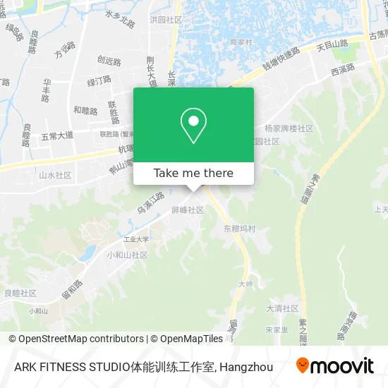 ARK FITNESS STUDIO体能训练工作室 map