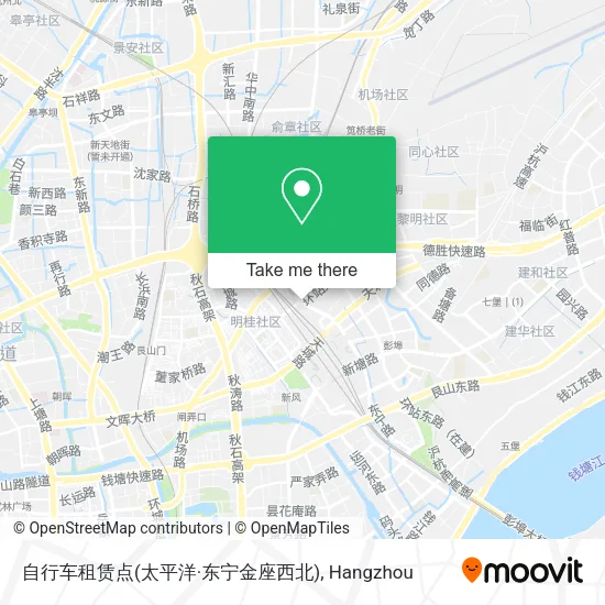 自行车租赁点(太平洋·东宁金座西北) map