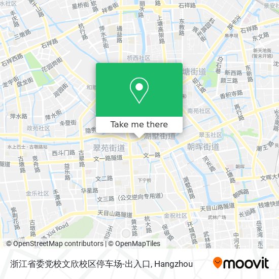浙江省委党校文欣校区停车场-出入口 map