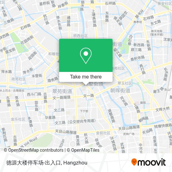 德源大楼停车场-出入口 map