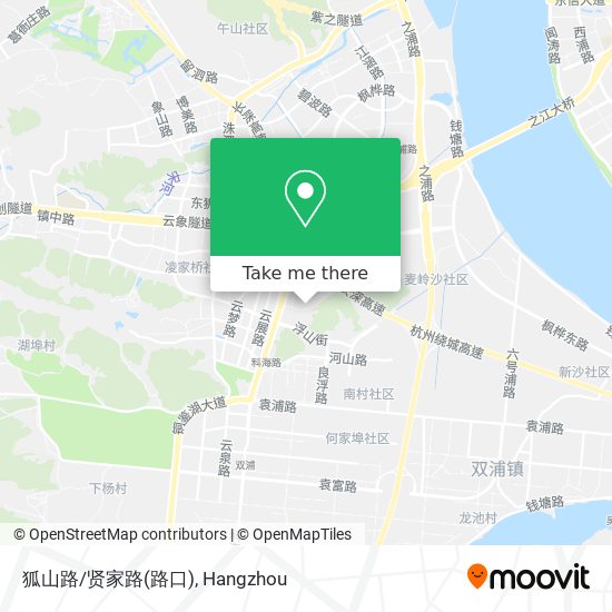 狐山路/贤家路(路口) map