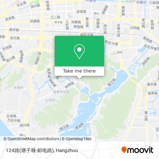 124路(塘子堰-邮电路) map