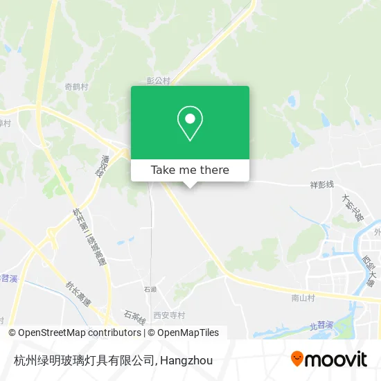 杭州绿明玻璃灯具有限公司 map
