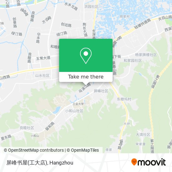屏峰书屋(工大店) map