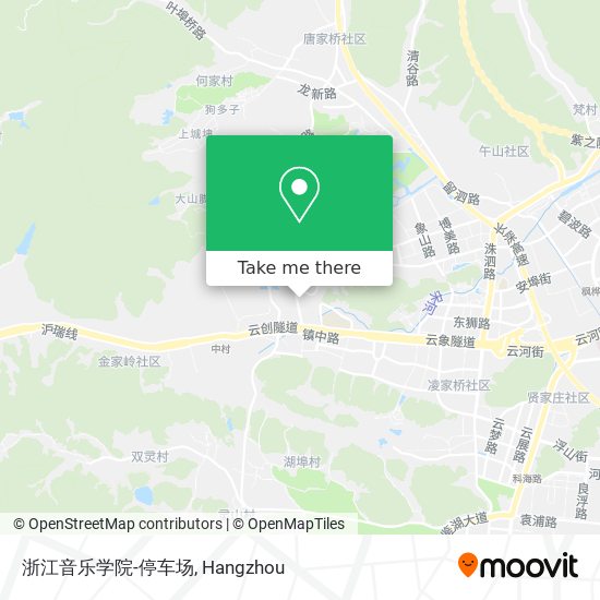 浙江音乐学院-停车场 map