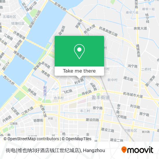 街电(维也纳3好酒店钱江世纪城店) map