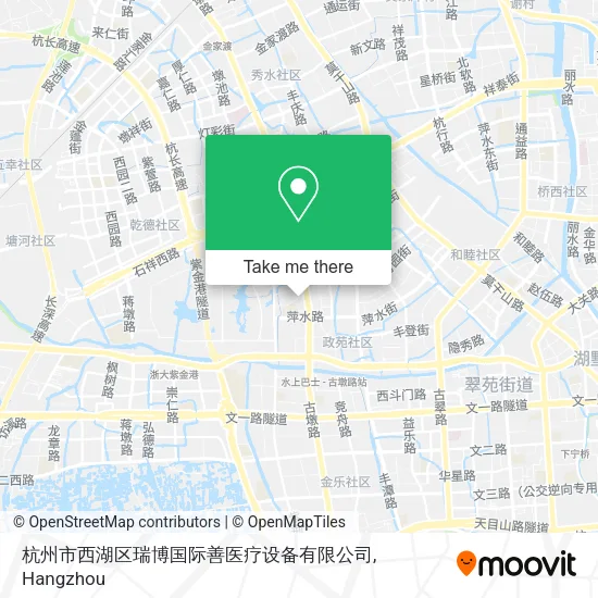 杭州市西湖区瑞博国际善医疗设备有限公司 map