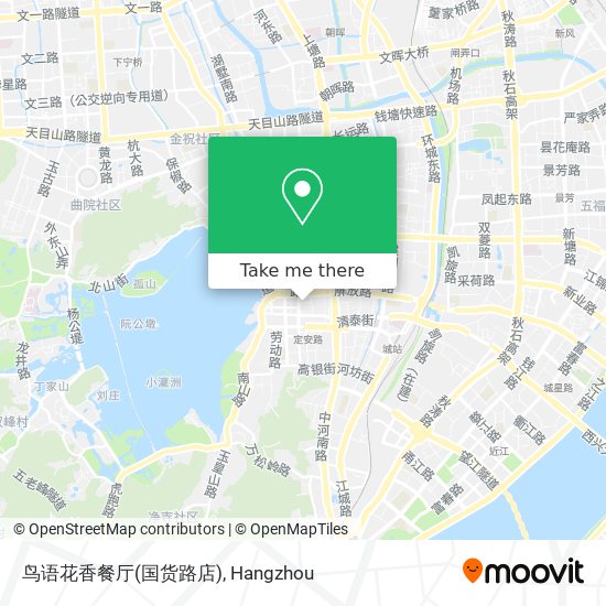 鸟语花香餐厅(国货路店) map