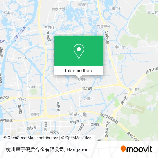 杭州康宇硬质合金有限公司 map